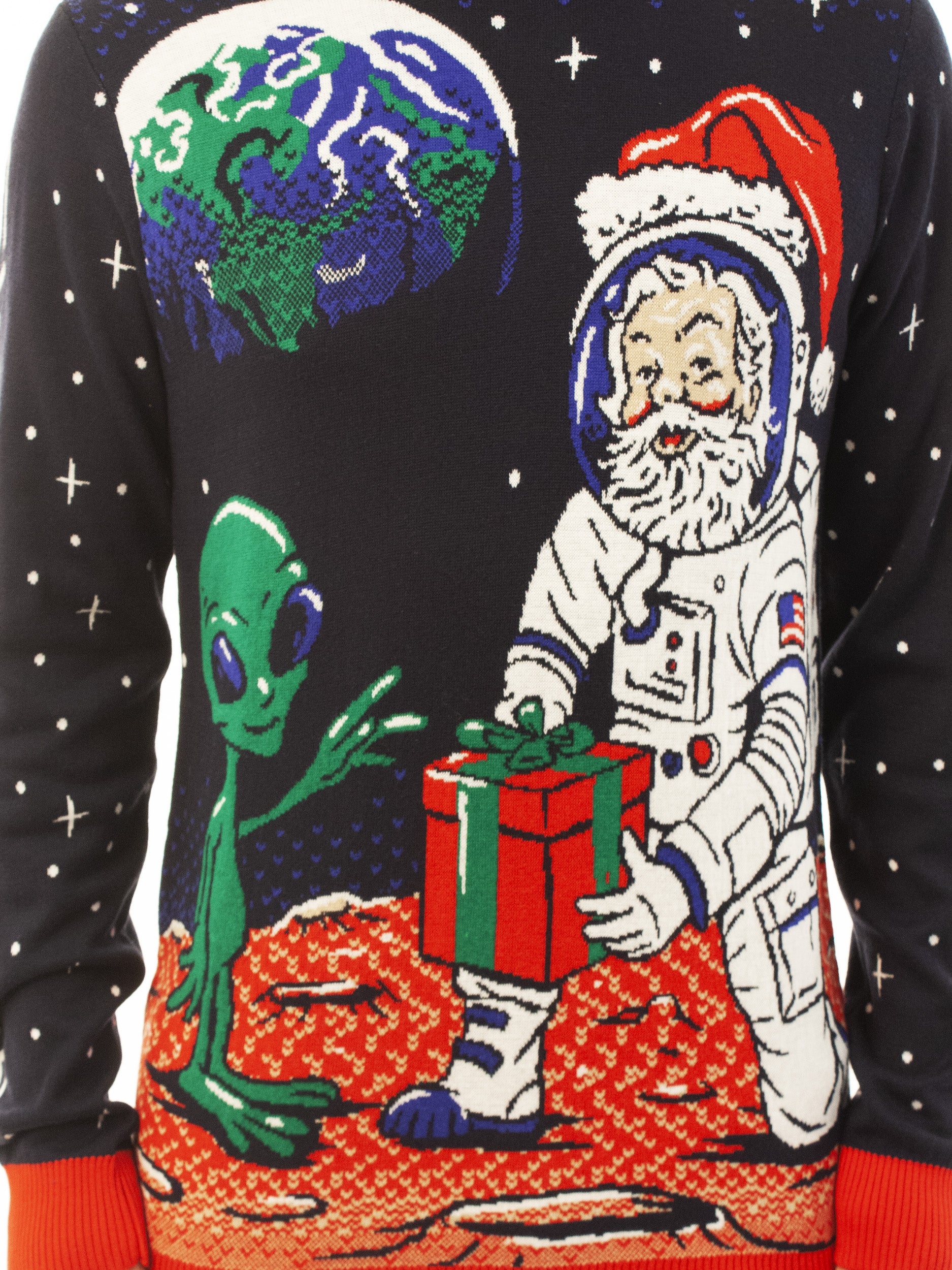 Space Xmas Santa Ugly Christmas Sweater For Men Women Unisex Sizing
