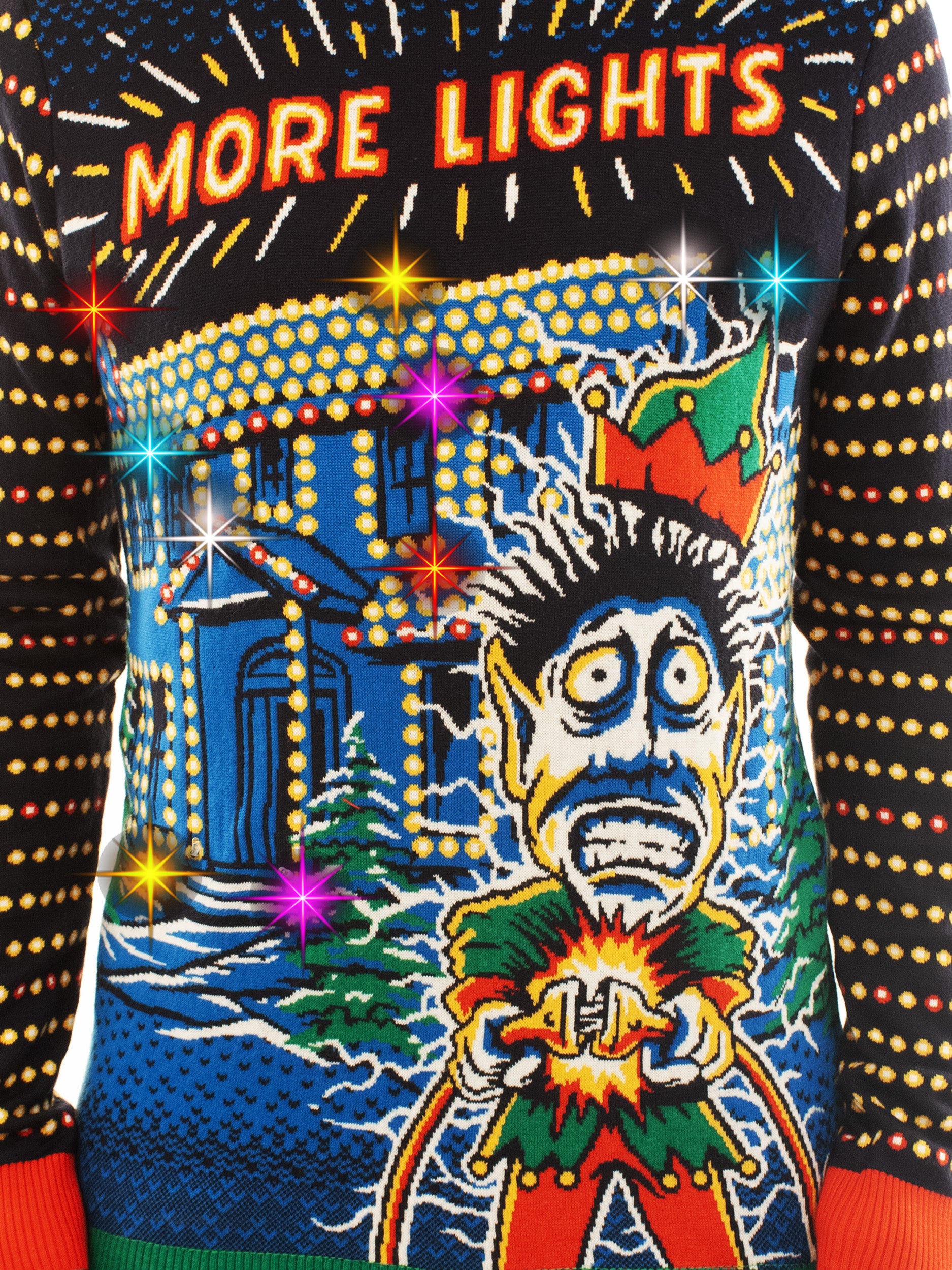 Light Up Mens Christmas Sweaters Near Me Leaky Roof Light Up Big