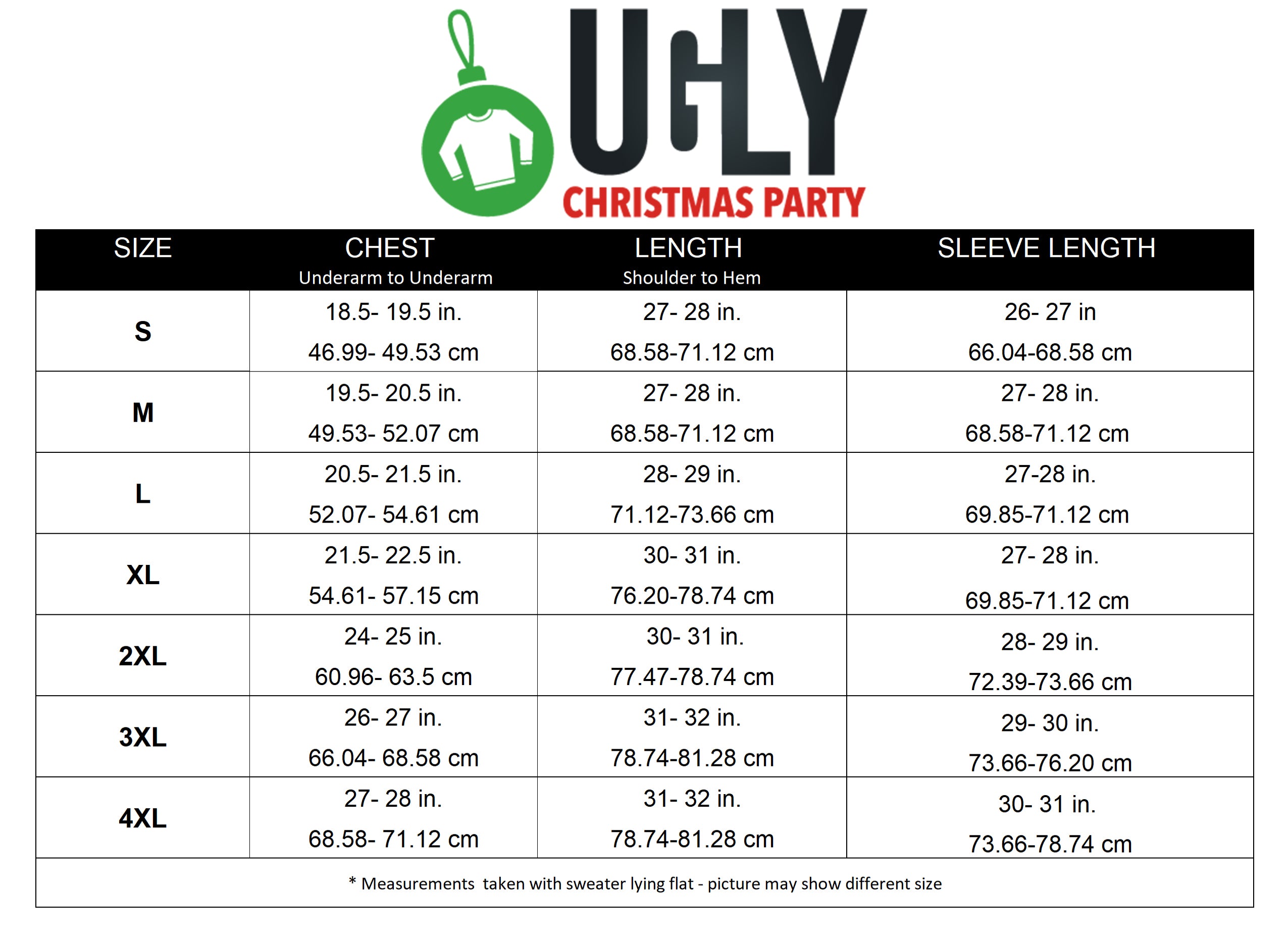 Unisex Sizing